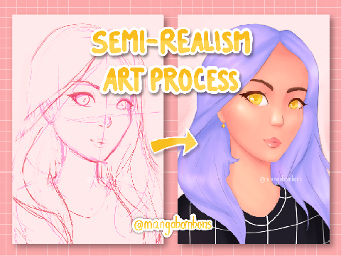 Semi-Realism Art Process ✐
