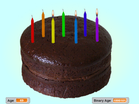 Binary Birthday Cake