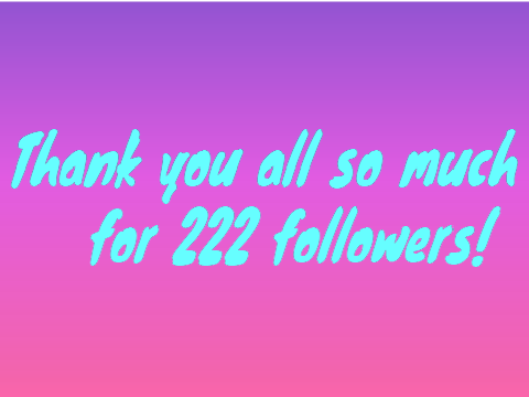 Thank you sooooo much for 200 followers!!!!