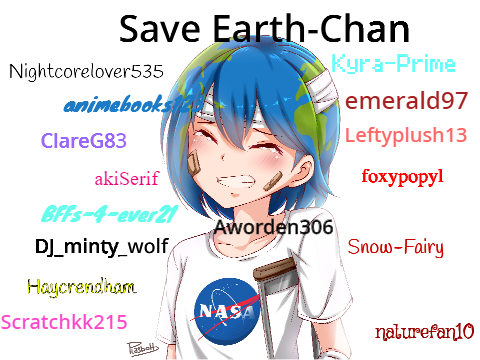 Sign if you want to save Earth-Chan! remix remix remix remix