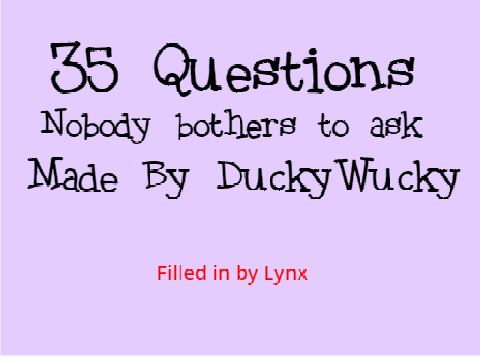 35 Random Questions Nobody Bothers to Ask remix
