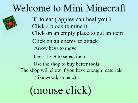 Mini Minecraft v0.0.1 (games, stories)