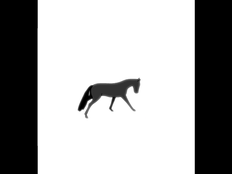 Horse jump animation