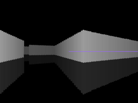 Real-time sprite-collision 2D raycasting (3D maze)