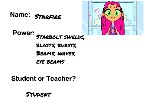 Teen Titans University Form