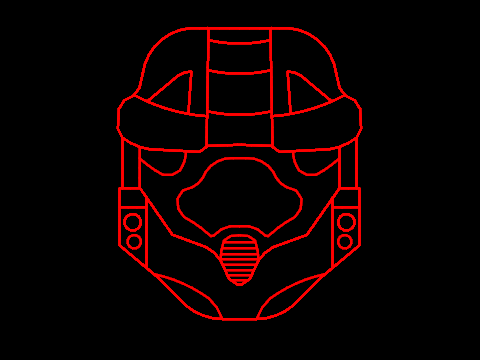 Neon Halo 3 Master Chief Helmet