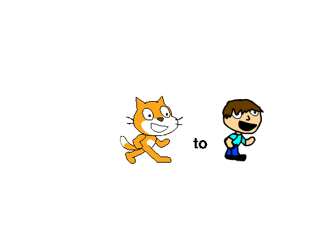 turning the scratch cat into a human