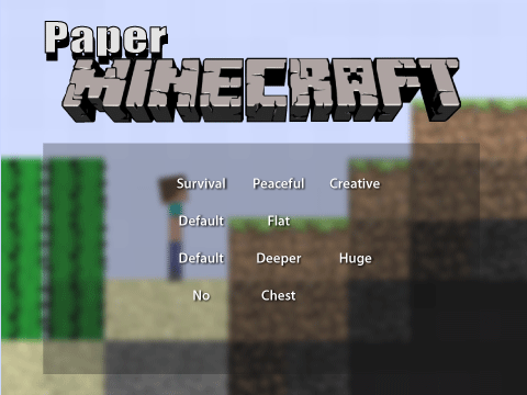 Paper Minecraft v10.0 (Minecraft 2D) remix