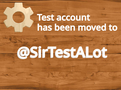 Moved to @SirTestALot