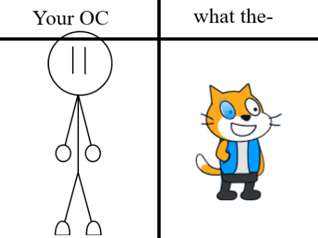 i mean they're just a stick figure how bad can it be?