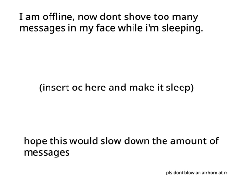 I am Offline. Template