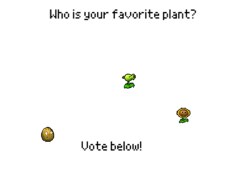 Favourite plant vote - pvz