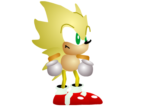 Classic style super sonic vector