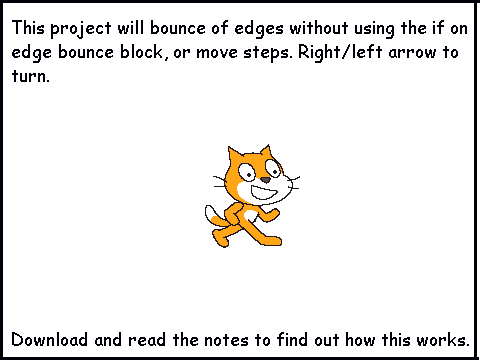 if on edge bounce, without bounce