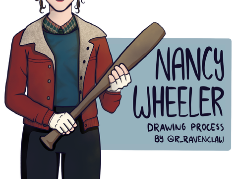 Nancy Wheeler Drawing Process - Art Contest Entry - Stranger Things Art Collab