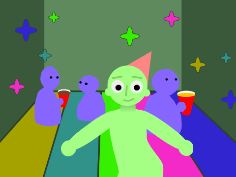 Dance Party except I'm the only one dancing