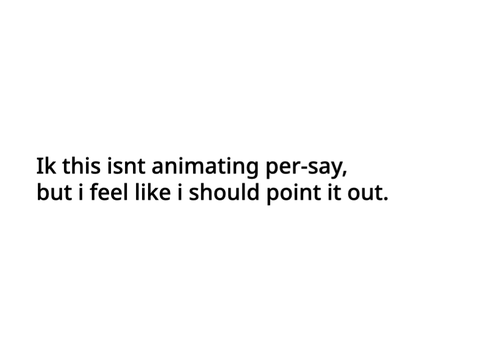 A tutorial no one asked for.