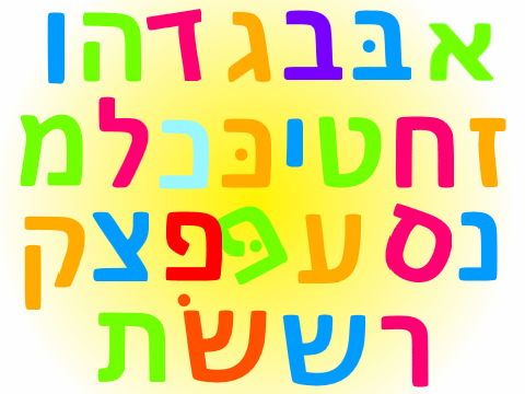 Are you singing ABC's? (Yes, I am!) (hebrew letters)