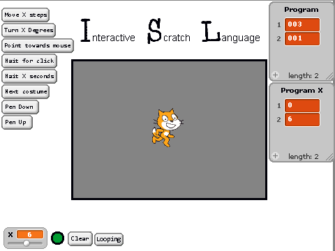 Interactive Scratch Language