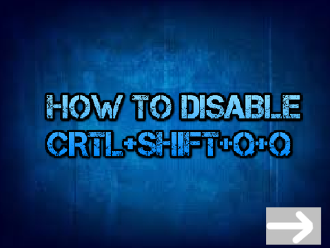HOW TO DISABLE CTRL+SHIFT+Q+Q ON CHROMEBOOK