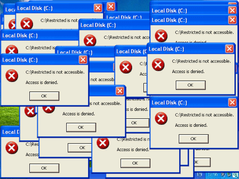 Windows XP error simulator