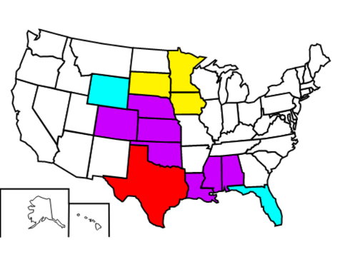 Map of The USA