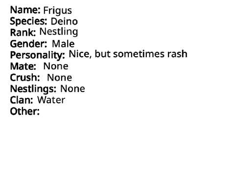 Sides of Unova BIO: Frigus