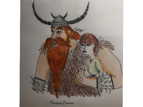 HTTYD Art Collab Young Hiccup & Stoick 