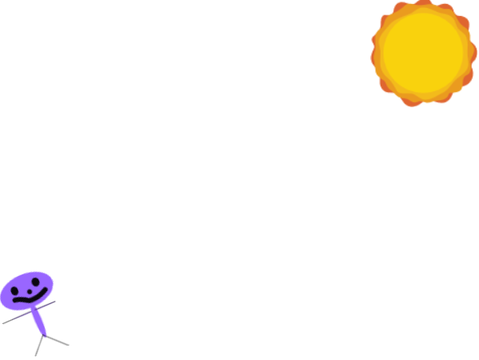 A Man doesnt Want To Touch The Sun .
