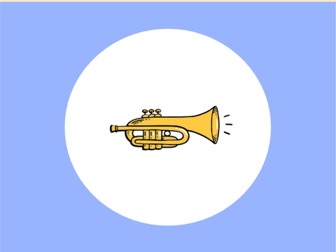 The instruments of band: trumpet