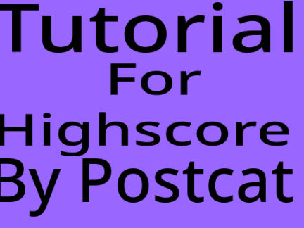 Tutorial for High score
