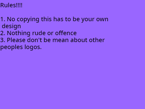 Rules for the Logo Contest!!!!