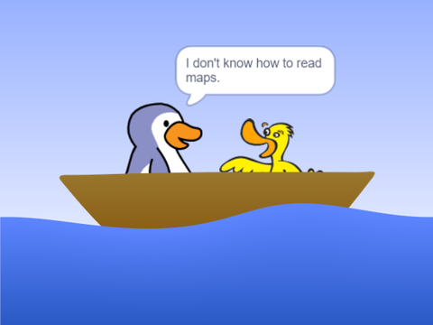 When you're lost on a boat READ DISC.!