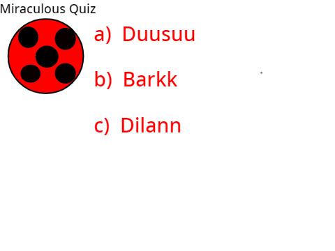 Miraculous Quiz! 