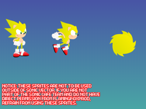 super sonic vector sprites!