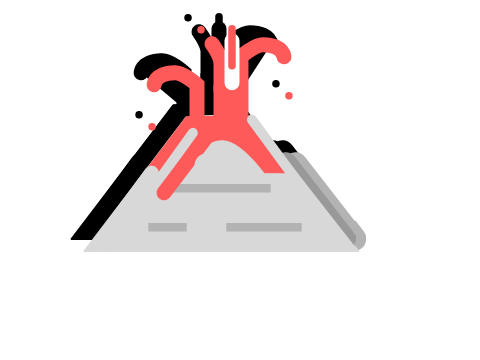 Vector Volcano Art