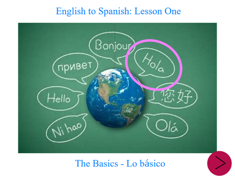 English to Spanish: Lesson One - Intro to Spanish