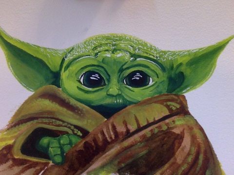 baby yoda art