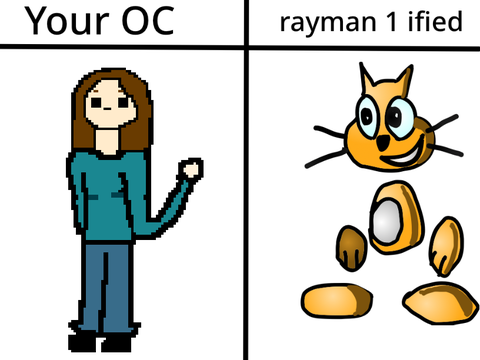 Give me your OC and I’ll Rayman 1 ify it remix