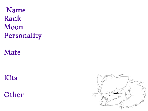 Temeplate for Dusk Clan
