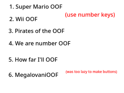Random OOF! Songs 