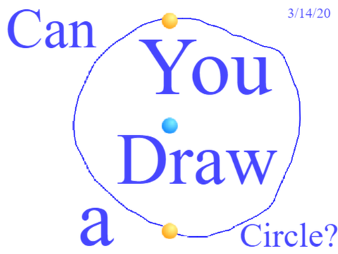 Draw a perfect circle challenge