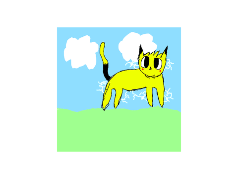 Pikachu as a cat!