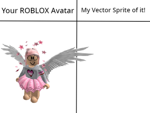 Give me your roblox avatar and I'll make a vector sprite of it! remix