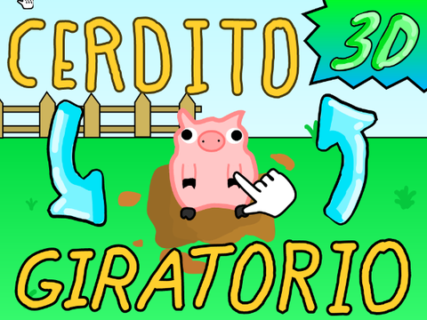 Cerdito giratorio 3D