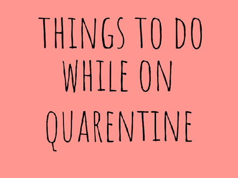 Things to do at home when bored