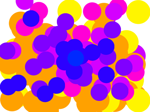 Random Satisfying Sprinkles of Color