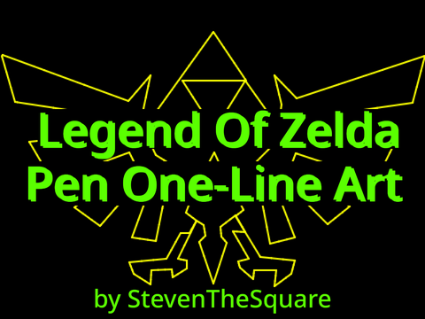 Zelda one-line-art pen dump