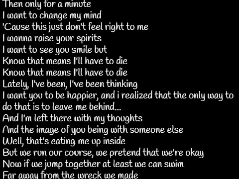 Song lines mixed w/ my life