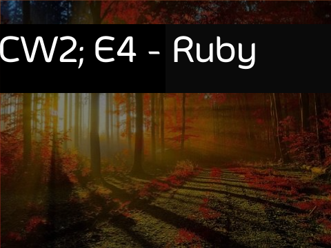 Ruby. (Colour Wars 2; Event 4)